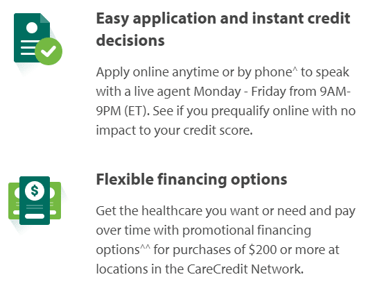 Care Credit medical financing